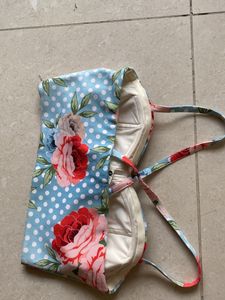 Blue Polka Dot Bralette