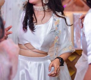 Elegant White Lehenga Choli Set