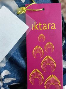 Navy Blue Sleeveless kurta