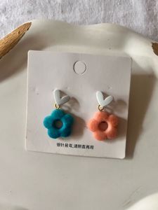 Flower Heart Earrings