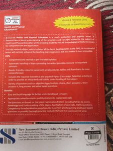 Saraswati Health &amp; Physical Education XI Book
