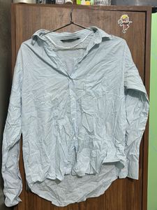 Zara Striped Button-Down Shirt