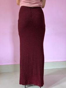Red Shimmer Skirt