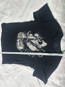 Graphic Print Black T-shirt