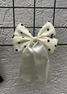 Polka Dot Hair Bow Clip