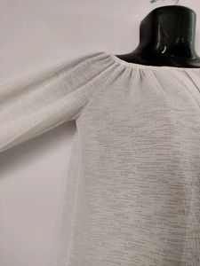 White Ruffle Blouse