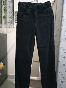 Black Straight Leg Jeans