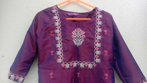 Purple Kurti Set