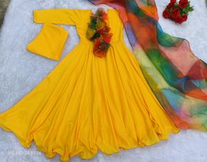 designer anarkali kurti set
