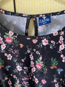 v cute bohemian style black top