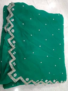 Elegant Green Saree
