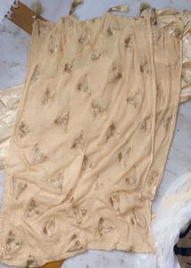 golden wedding gown