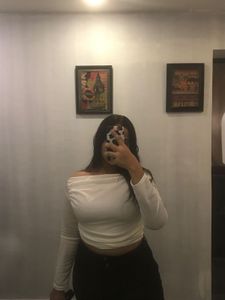 White Cute Girly Top