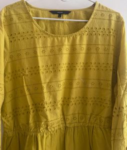 Schiffli Embroidered Peplum Top