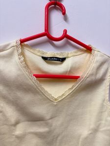 Butter Yellow Crop Top