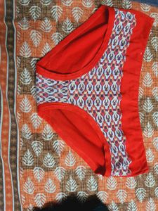 red preloved brief