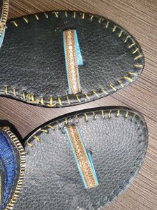 Embroidered Flat Sandals