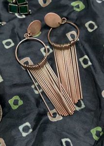 Copper boho Earrings