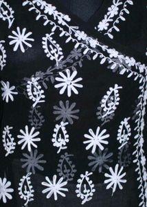 Elegant Black Embroidered Kurta