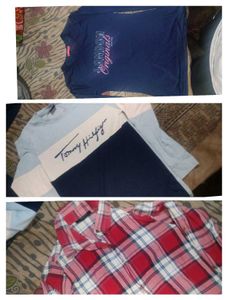 Combo!! 2tshirt And 1 Shirt In L Size.