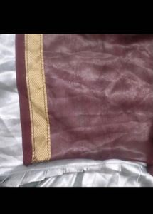Maroon Dupatta With Golden Borders