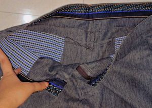 Stylish Brown and blue pants