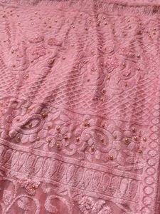 Pink Floral dupatta for women