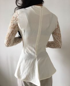 Elegant Lace Peplum Top