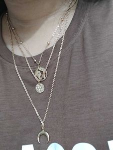 Gold Layered Charm Necklace