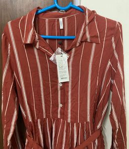Striped Shirt Dress