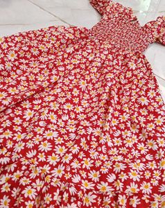 Floral Red Sundress