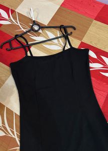 Black Maxi  Dress with Slit