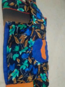 Elegant Floral Saree