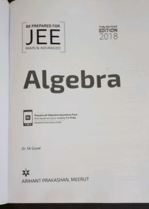 JEE Algebra Book by Arihant