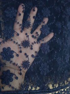 Dark Blue Net Top