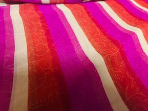 Striped and Double Design Saree