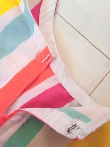 Colorful Striped stitched Kurti