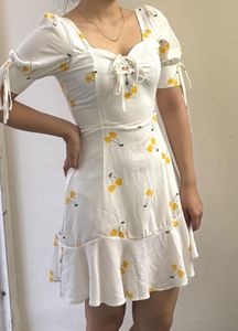 White Floral Dress