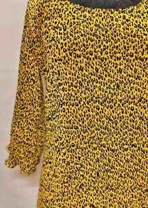 Xl/ XXL Yellow 🐆 Cheetah Print Dress Fix Price