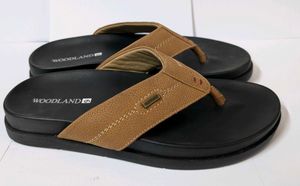 Woodland Leather Flip Flops Size 6