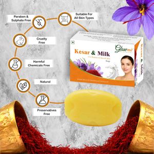 Glowme Kesar &amp; Milk Soap