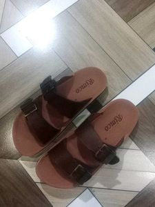 Rimco Brown Buckle Sandals