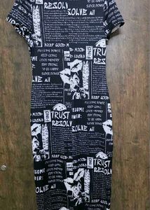 Trendy Graphic Print Maxi Dress