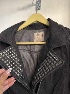 Studded denim jacket