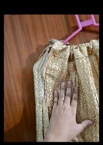 Slited Gown With Skirt