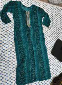 Beautiful Ethnic Green Kurta