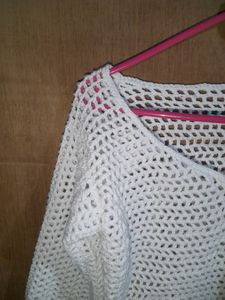 Fishnet Crop Sweater🪷