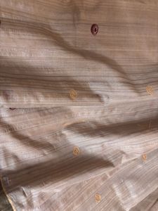 Art Silk Tan Saree with Beautiful Border