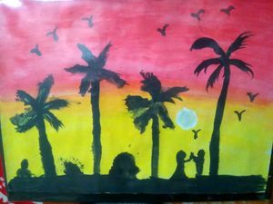 2 Handmade Painting For Wall hanging Decoration