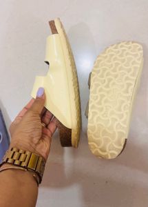 Birkenstock Arizona Pale Yellow Sandals - Size 36